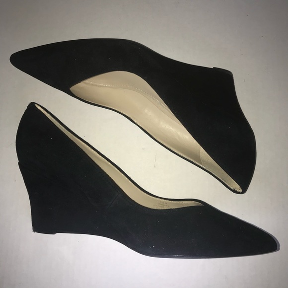 Marc Fisher Shoes - Marc Fisher Suede Wedge Heels Sz 9.5 Like New